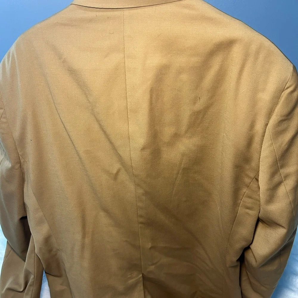 Tommy Hilfiger Mens Tan Camel 2-Button Blazer Sport Coat Dillard's Made in USA